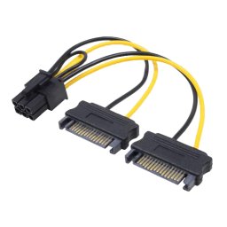 LINKOM Adapter za napajanje VGA 6pina-2 x sata