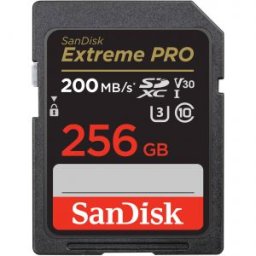 Extreme PRO SDXC UHS-I 256GB 200MB/s V30 (SDSDXXD-256G)