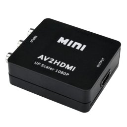 FAST ASIA adapter-konverter AV kompozitni (3xRCA) na HDMI 1080p (3ž/ž) (Crni) RCA 3x - ženski HDMI