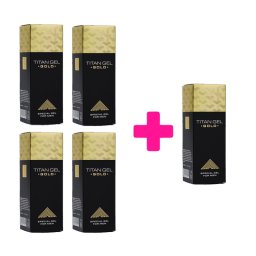 4+1 GRATIS Titan Gel Gold kutitan