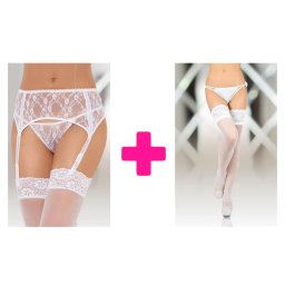 Beli Halteri i Bele Čarape SET1 ku40