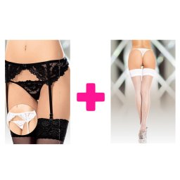 Beli Halteri i Bele Čarape SET2 ku41
