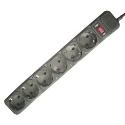 GEMBIRD produžni kabl 6 utičnica 5m (Crni) - SPG6-B-15 6 utičnica