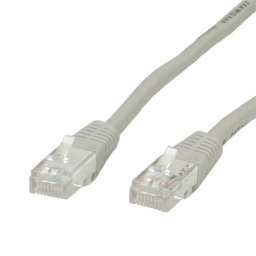ROTRONIC Mrežni kabl 5m (Sivi) - 30570 CAT.6 UTP RJ 45 Patch (Ravni) Licnasti