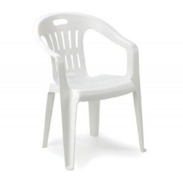 Baštenska stolica PIONA Plastika Bela