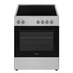 TESLA Električni šporet CV6400SX Crna/Inox A Staklokeramička 56 l