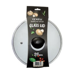 TEXELL poklopac za tiganj TGL-26 (Transparentni) Staklo 26cm Transparentna