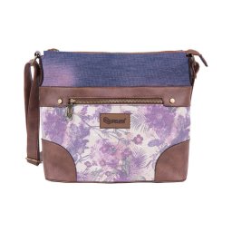 TORBA NA RAME PULSE JEANS FLORAL