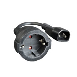 GEMBIRD C14 m na šuko f (Crna)- PC-SFC14M-01 Adapter Naponski C14 Šuko CEE7 ženski 0.15m