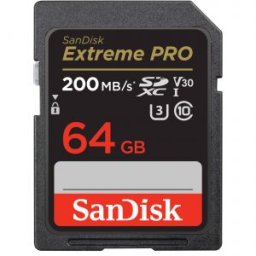 Extreme PRO SDXC UHS-I 64GB 200MB/s V30 (SDSDXXU-064G)