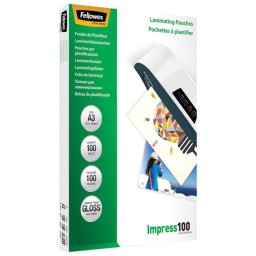 Folija za plastificiranje 100my A3 sjajna pk100 Fellowes