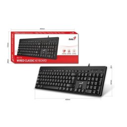 GENIUS Žična tastatura KB-116 US (Crna)