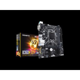INTEL GIGABYTE B360M D2V INTEL, INTEL® 1151 (8. GEN.), INTEL® B360, MICRO ATX