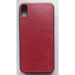 TPU maska LEATHER za iPhone XS MAX 2018 (6.5") crna ili crvena