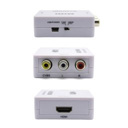 Adapter AV na HDMI beli MINI