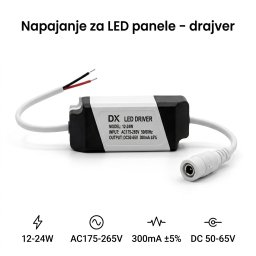 Napajanje za LED panele drajver 12W do 24W