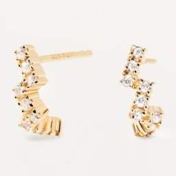 Ženske pd paola the zipper naušnice sa pozlatom 18k ( ar01-590-u )
