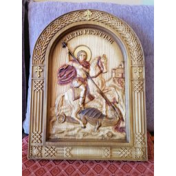 IKONA, nova - Sveti Georgije ubiva aždahu - 40x30 cm