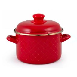 Metalac plitka šerpa zlatna mrežica 20cm crvena ( 349380 )