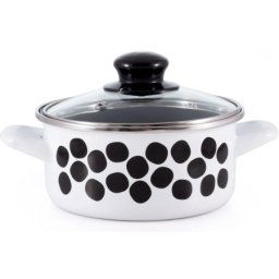 Metalac plitka šerpa Dots&Lines 16cm bela ( 349379 )
