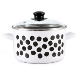 Metalac duboka šerpa Dots&Lines 18cm bela ( 349320 )