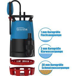 Potopna pumpa i za čistu i za prljavu vodu Gude COMBO GS 751 3in1, 15.900l/h