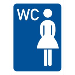 NALEPNICA A7 WC ŽENSKI 4276