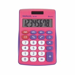 Stoni kalkulator MAUL MJ 450 junior, 8 cifara MAUL roze