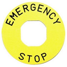 Oznaka za taster sve stop BET60P, 60mm plastična Emas