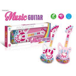 Roze gitara sa zvukom i svetlom (972001)