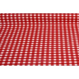 Pamučno platno kockice crveno bele