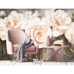 Foto tapet Nezno roze ruze Tapet341