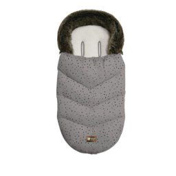 KikkaBoo zimska navlaka za kolica Luxury Fur Dots grey ( KKB41094 )