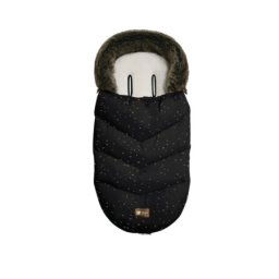 KikkaBoo zimska navlaka za kolica Luxury Fur Confetti black ( KKB40093 )