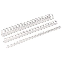 Spirala plastična fi-19mm pk100 Fellowes 5347405 bela