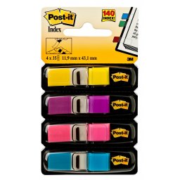 Post-it index 683-4AB Fluo, 35 listića x 4 boje