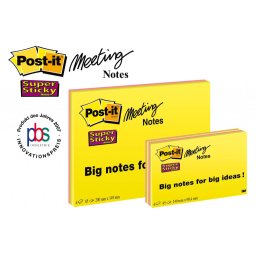 Post-it Super Sticky 203 x 152 mm, 4 boje x 45L 6845-SS EU