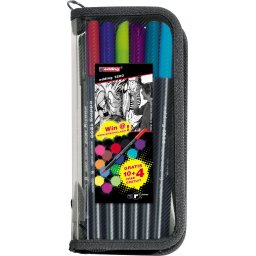 Flomasteri E-1200 1mm 1/14 (10+4 gratis) sa futrolom