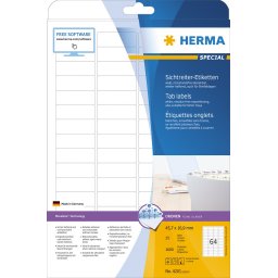 Etikete 45X16,9 za viseće fascikle A4/64 1/25 remo