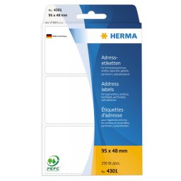 Etikete 95X48, zaobljene ivice rolna/ 1/rolna bela