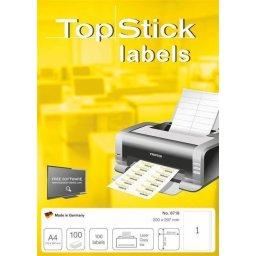 Etikete TOPSTICK 200X297 A4/1 1/100