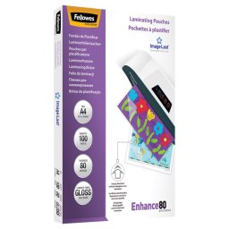 Folija za plastificiranje 80my A4 sjajna pk100 Fellowes