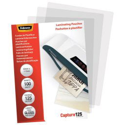 Folija za plastificiranje 125my 83x113mm sjajna pk100 Fellowes