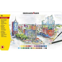 Eberhard Faber Akvakolor Bojice metalna kutija 1/36