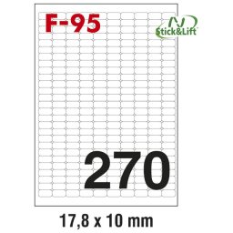 Etikete ILK 17,8x10mm odlepljive pk100L Fornax F-95