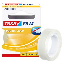 Traka lepljiva obostrana 12mm/7,5m+stalak Tesa 57912 blister