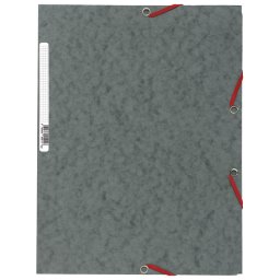 Fascikla klapna s gumicom chartreuse A4 Exacompta 55511E tamno siva