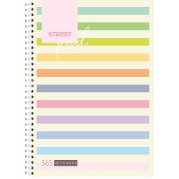 STREET STRIPES Sveska spirala A4 SK 100L