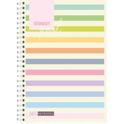 STREET STRIPES Sveska spirala A5 DIKTO 100L
