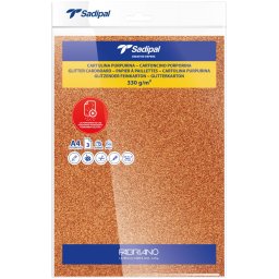 Papir glitter A4 330g pk3 Sadipal Fabriano S0020304 bronzani